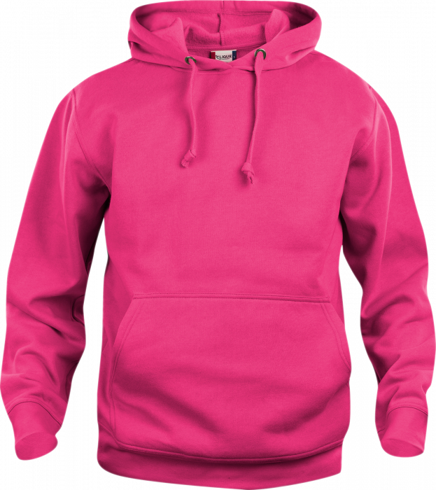 Clique - Basic Cotton Hoodie - Lys Cerise