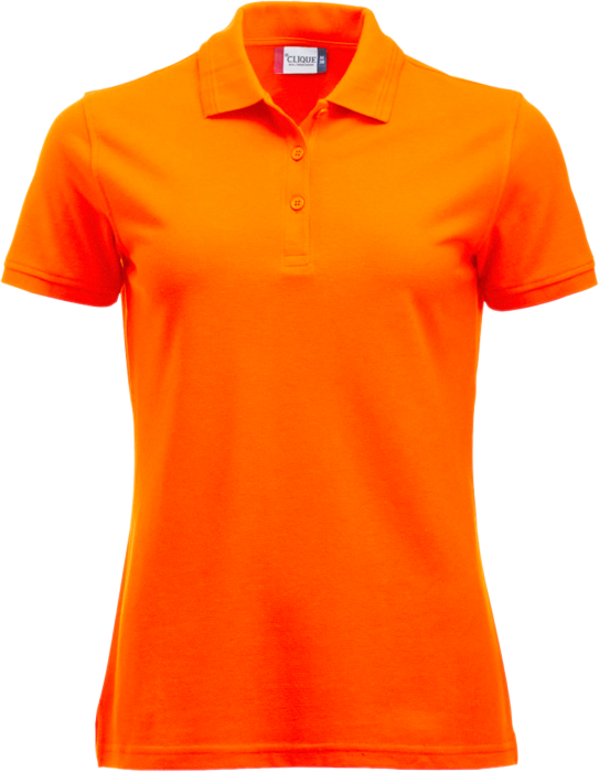 Clique - Manhatten Polo Tee Women - Visibility Orange