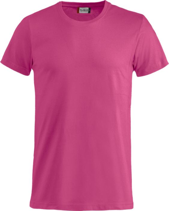 Clique - Basic Bomulds T-Shirt - Lys Cerise