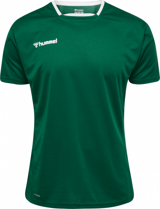 Hummel - Authentic Poly Jersey S/s - Evergreen & white