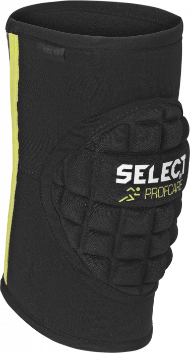 Select - Knee Support With Padding - Preto & lime
