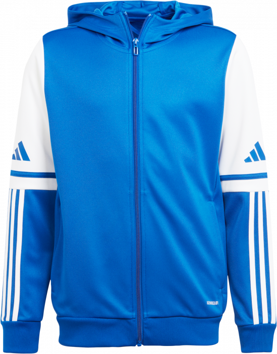 Adidas - Squadra 25 Hoodie With Full Zip - T Royal Blue & blanc