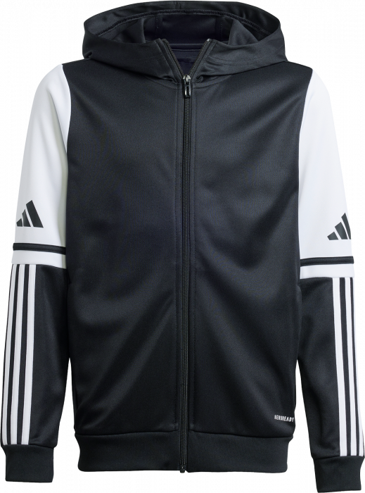 Adidas - Squadra 25 Hoodie With Full Zip - Nero & bianco