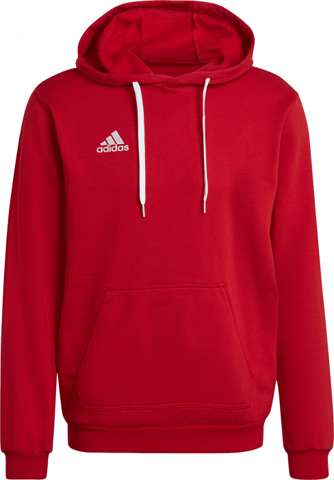 Adidas - Entrada 22 Hoodie - Power red 2 & vit