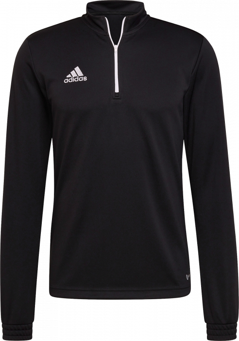 Adidas - Entrada 22 Træning Top With Half Zip Jr - Nero & bianco