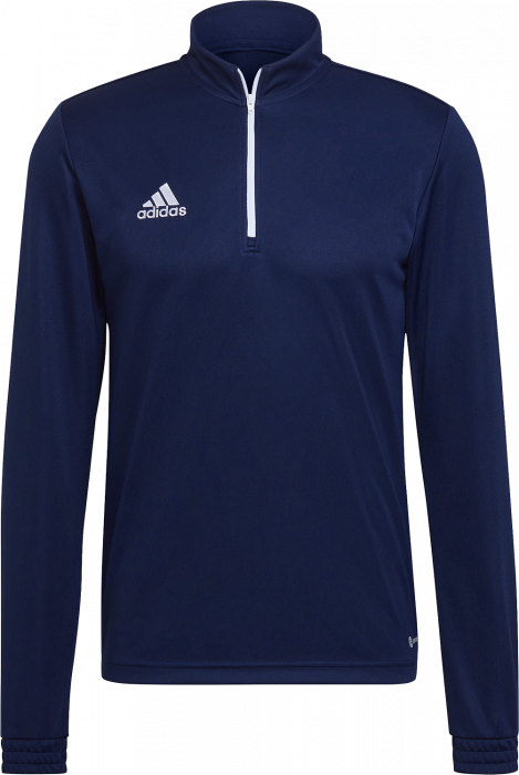 Adidas - Entrada 22 Træning Top With Half Zip - Navy blue 2 & wit