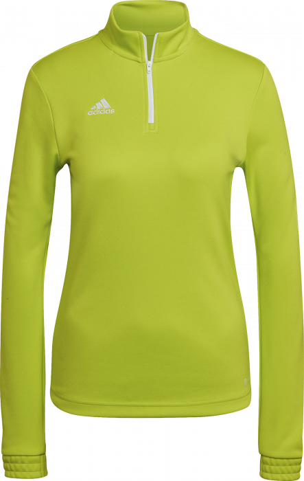 Adidas - Entrada 22 Træningstrøje Med Halv Lynlås Dame - Acid green