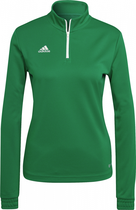 Adidas - Entrada 22 Træning Top With Half Zip Woman - Zielony