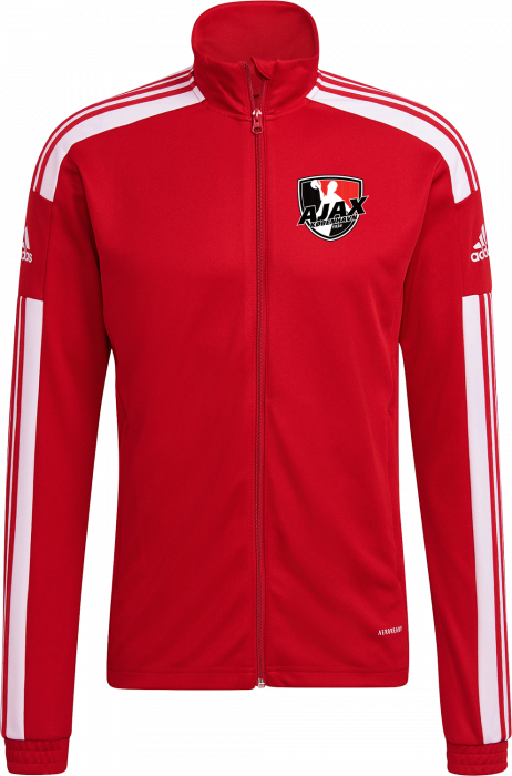 Adidas - Ajax Overdel Med Full Zip Kids - Czerwony & biały