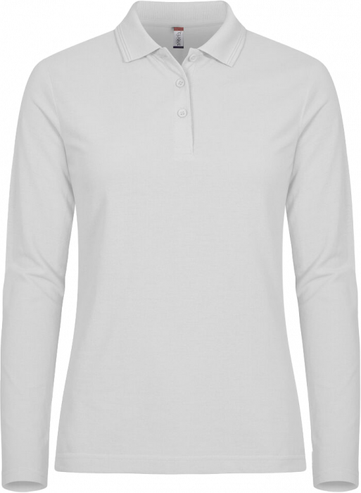 Clique - Manhattan Polo Longsleeve Women - Bianco