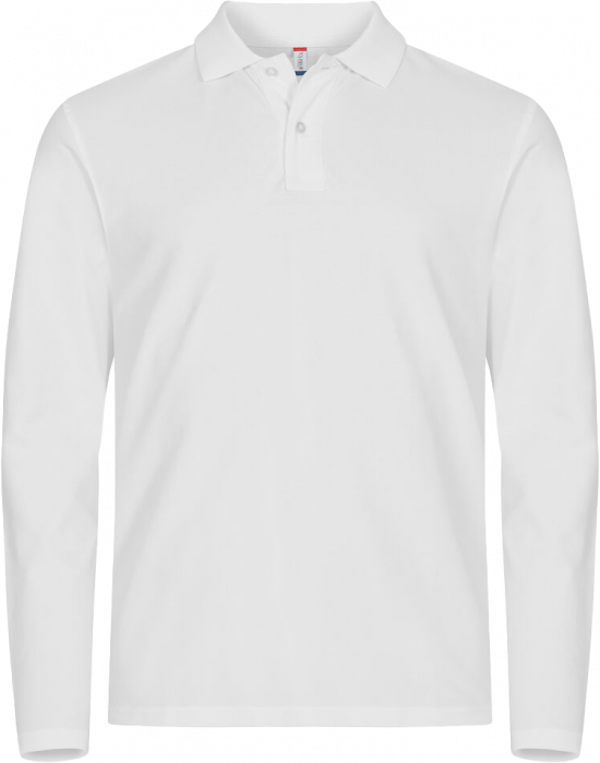 Clique - Stretch Premium Longsleeve Polo - Bianco