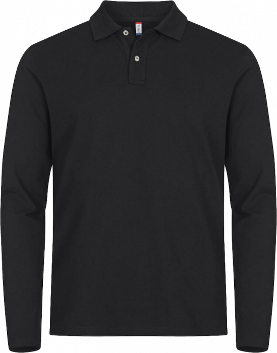 Clique - Stretch Premium Longsleeve Polo - Negro