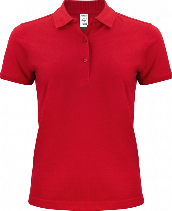 Clique - Classic Organic Polo For Women - Rojo