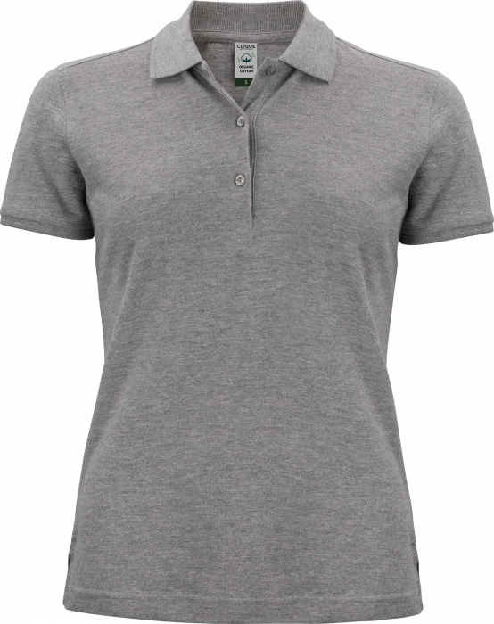 Clique - Classic Organic Cotton Polo - Grey