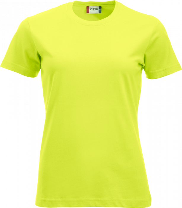 Clique - Klassisk Bomulds T-Shirt Dame - Visibility Green