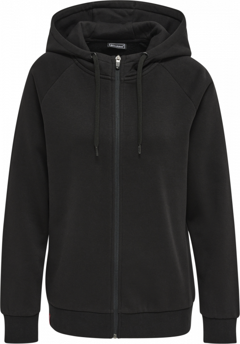 Hummel - Red Heavy Hoodie With Zip Women - Noir