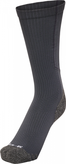 Hummel - Pro Training Socks High - Asphalt & bianco