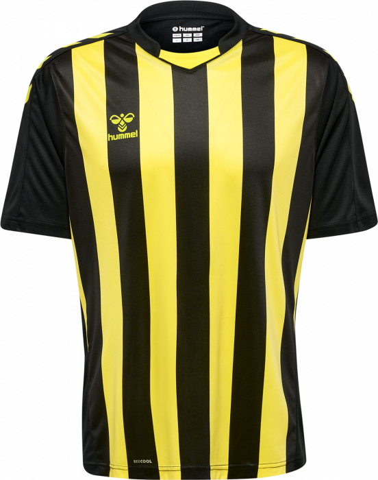 Hummel - Core Xk Striped Jersey Jr - Zwart & yellow