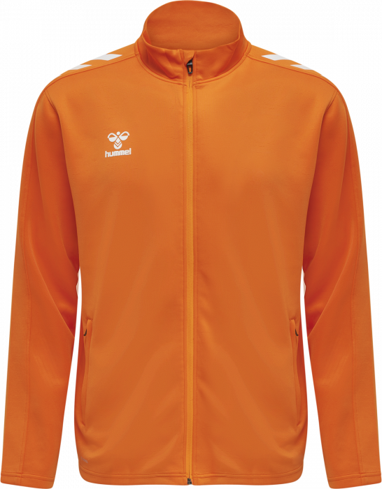 Hummel - Core Xk Poly Sweatshirt - Orange & blanco