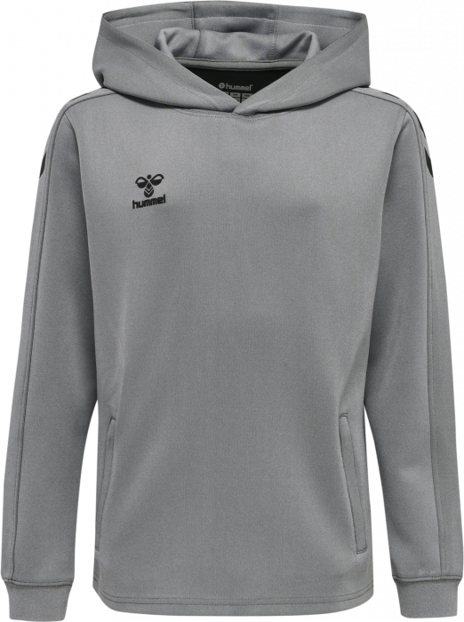 Hummel - Core Xk Hoodie Kids - Grey Melange & nero