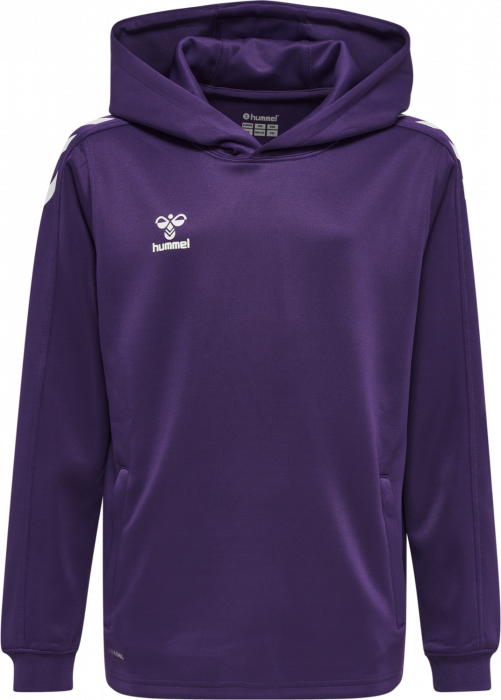 Hummel - Core Xk Hoodie Kids - Acai & blanco