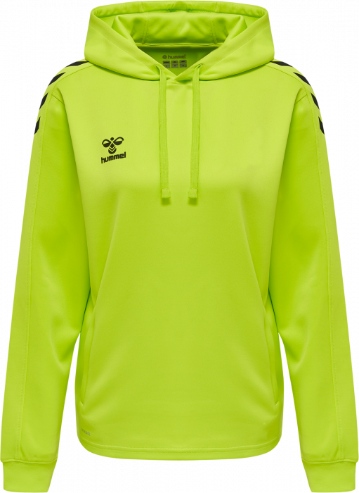 Hummel - Core Xk Poly Hoodie Women - Lime & czarny