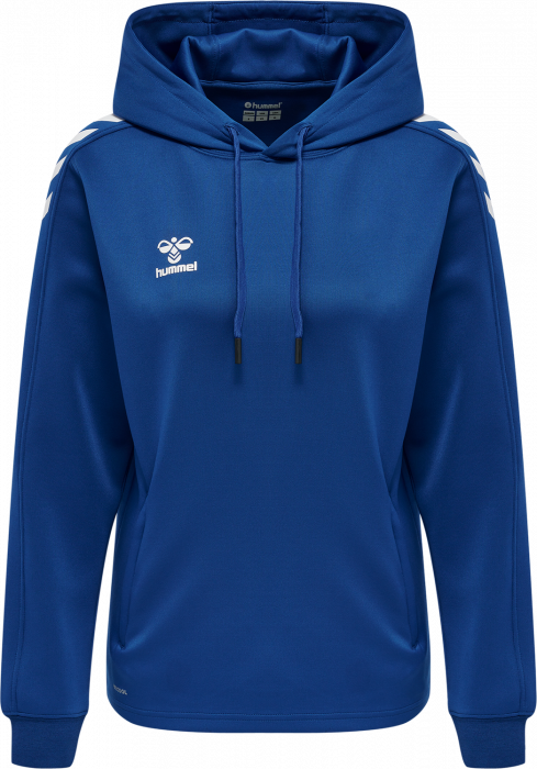 Hummel - Core Xk Poly Hoodie Women - True Blue & wit