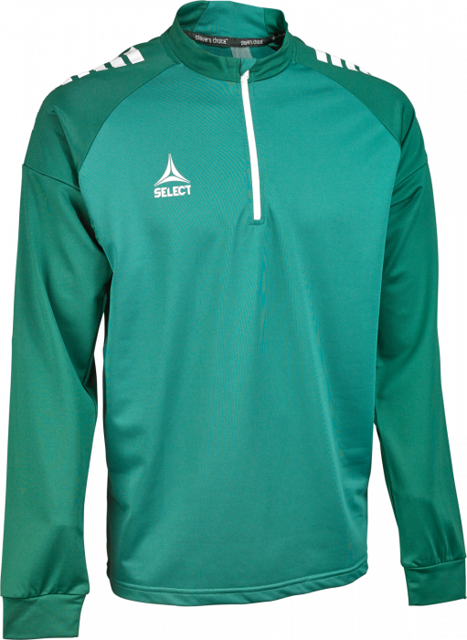 Select - Spain V25 Half-Zip Training Jacket - Green & white