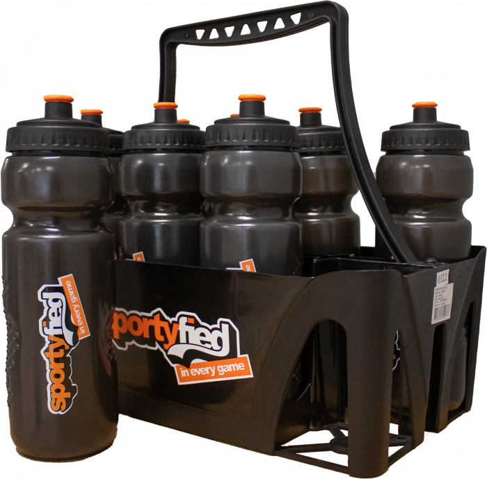 Sportyfied - Bottle Container W. 8 Bottles - Schwarz