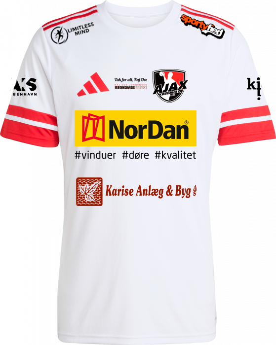 Adidas - Ajax 1. Women Home Kit 25/26 - Branco & t power red